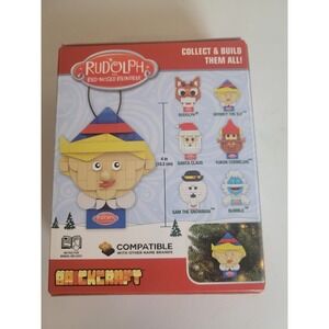 NIB Brickcraft Hermey The Elf Rudolph Red-Nosed Reindeer Building Block Ornament